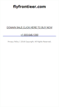 Mobile Screenshot of flyfrontieer.com