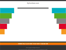 Tablet Screenshot of flyfrontieer.com